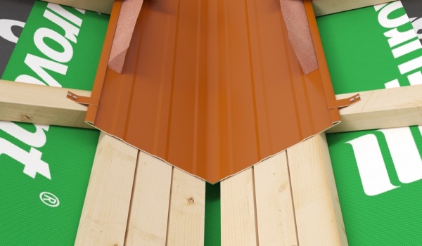 Самоклеящийся уплотнитель ендовы конус, Eurovent, 30х60 мм, L=1000 мм, RAL 8019