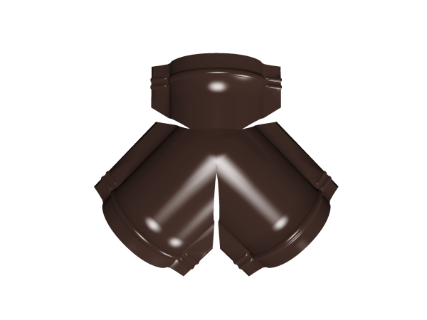 GL Y-тройник конька полукруглого 0.5 мм, Satin Matt TX, RAL 8017