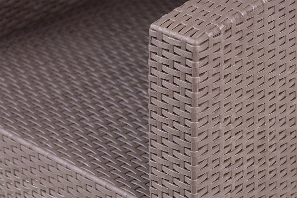 Диван трехместный Arizona, из искуственного ротанга цвет: венге