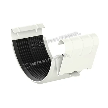 Соединитель желоба Ø150 мм Металл Профиль Foramina, PUR, RAL 9010