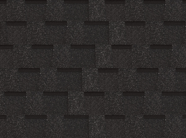 Ламинированная битумная черепица, Docke, Dragon Original цвет: асфальт, 2.38 м² / уп.