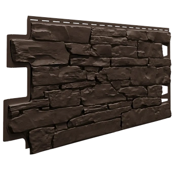 Фасадные панели Технониколь Оптима, Камень, 1128 х 441 мм цвет: темно-коричневый