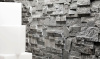 Сланец, 3D панель из камня, 600х150 мм, Classic Grey Slate, 8 шт/уп