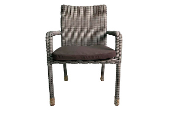 Стул Mokka Bella из искусственного ротанга цвет: серый