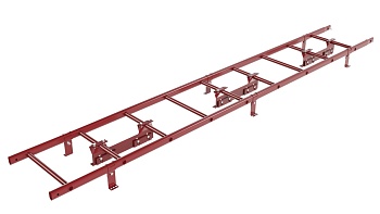 Лестница кровельная Borge, для фальцевой кровли, L=2700 мм RAL 3011