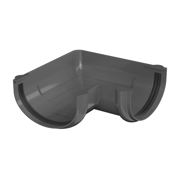 Угол желоба универсальный 90°, Технониколь, оптима Ø 120 мм, цвет: серый