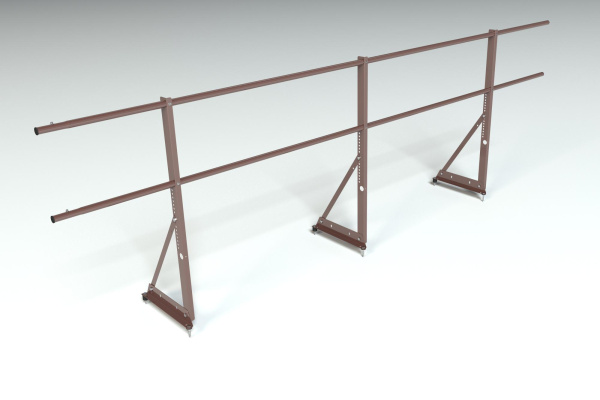 Ограждение кровельное, универсальное Roofsystems Econom, H=900 мм RAL 8017, L=3000 мм