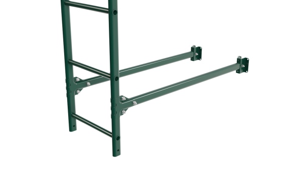 Фасадная лестница Borge, нижняя секция, L=2700 мм RAL 6005