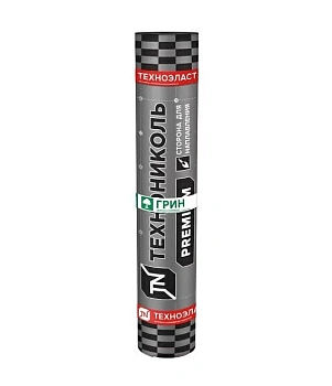 Техноэласт ГРИН ЭКП, 4.2 мм, 1х10 м, сланец серый, рул 10 м²