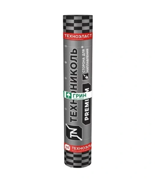 Техноэласт ГРИН ЭКП, 4.2 мм, 1х10 м, сланец серый, рул 10 м²