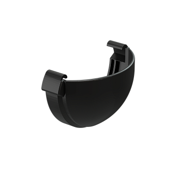 Заглушка желоба Docke Lux, Ø140 мм, цвет: карбон