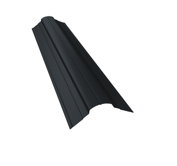 GL Планка конька фигурного, 70х70 мм 0.45 мм, PE, RAL 7016, L=2000 мм