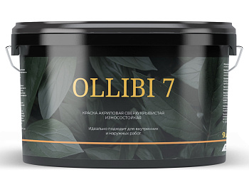 Краска акриловая OLLIBI 7, износостойкая, уп 9 л цвет: База С