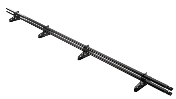 Снегозадержатель для фальцевой кровли Borge L=3000 мм, 4 опоры, 2 трубы, овал 25х45 RAL 9005