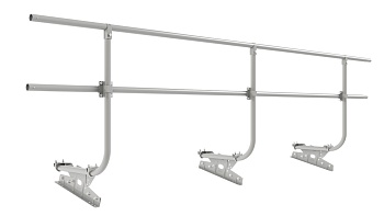 Ограждение кровельное для фальцевой кровли Borge, H=900 мм, L= 3000 мм RAL 9006