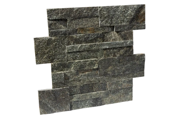 Кварцит, 3D панель из камня, 350х180 мм, Modern Green Quartz