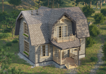 Фасадная плитка Docke Premium, Brick, уп 2.0 м² цвет: янтарный