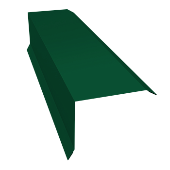 GL Торцевая планка, 80х100 мм 0.45 мм, PE, RAL 6005, L=3000 мм