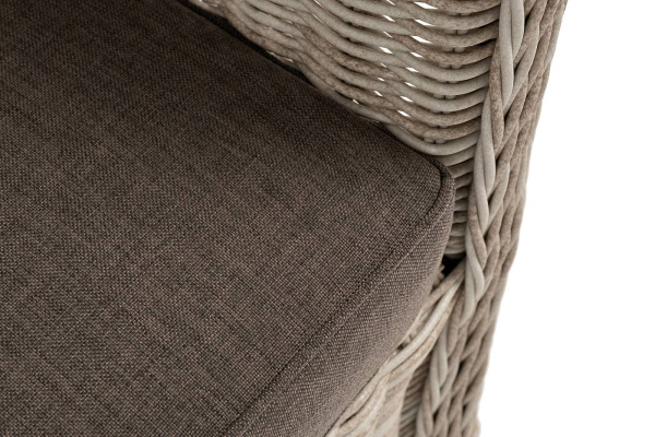Кресло плетеное из искусственного ротанга, Гляссе бежевый