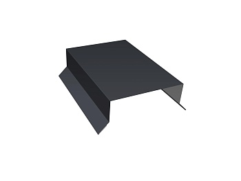 GL Парапетная крышка прямая 0.45 мм, Drap, RAL 7024, 125 мм, L=3000 мм