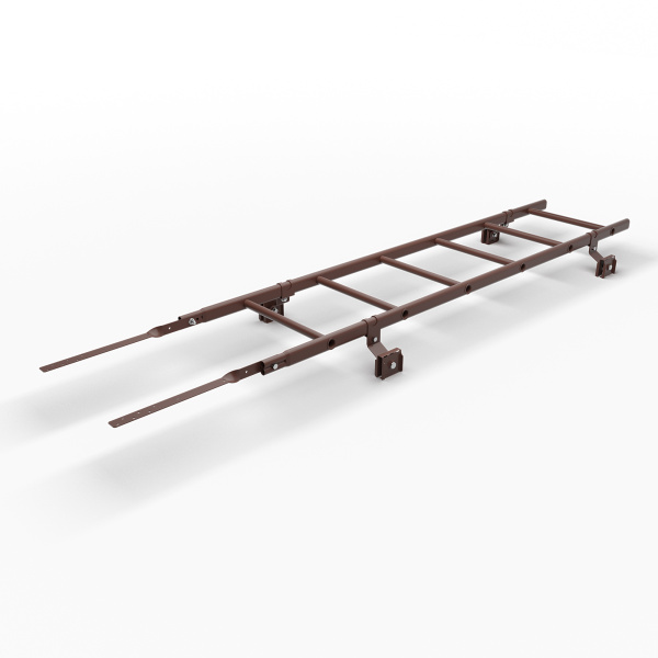 Лестница кровельная для фальцевой кровли Roofsystems Prestige 600 фальц, L=1200 мм RAL 8017