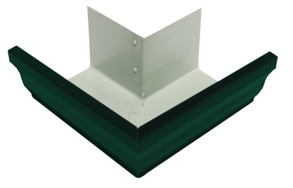 Угол желоба внешний 90° Vortex, Ø 126 мм, RAL 6005