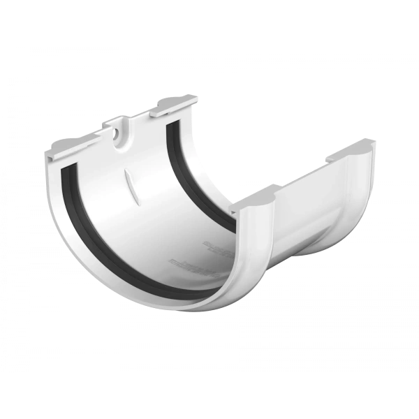 Соединитель желоба, Технониколь, оптима Ø 120 мм, цвет: белый