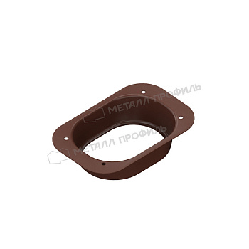 Воронка выпускная, Металл Профиль Бюджет, Ø76х102 мм, RAL 8017