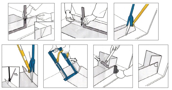 Щипцы для формирования конвертов малые EDMA, 70 мм