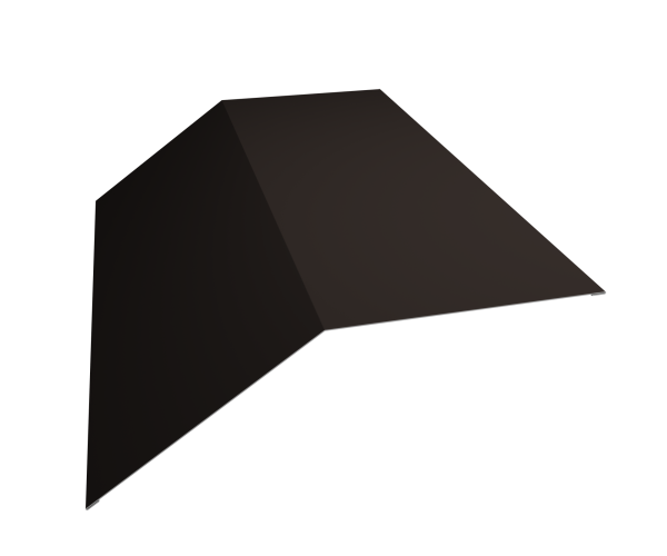 GL Планка конька плоского, 190х190 мм 0.5 мм, Satin, RR 32, L=2000 мм