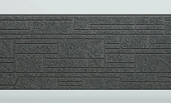 Панель FCS Simple под Камень, 15 мм, 360х1480 мм цвет: AA3117 черный