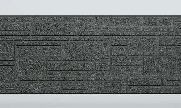 Панель FCS Simple под Камень, 15 мм, 360х1480 мм цвет: AA3117 черный