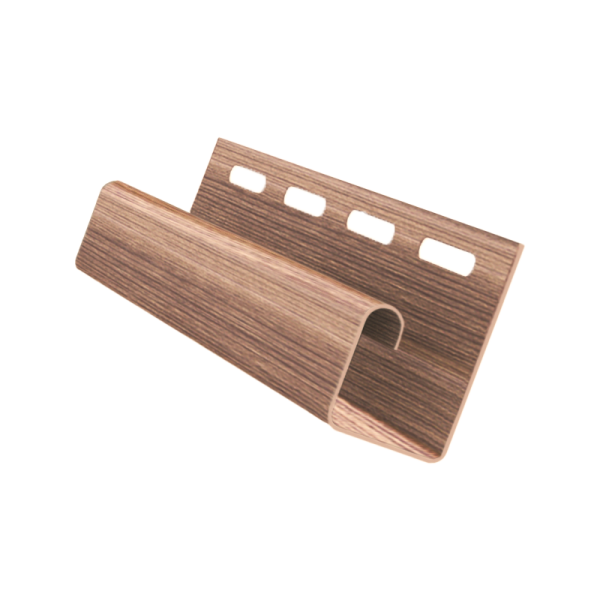 J-профиль пвх, Grand Line, L=3000 мм серия Design Tundra, цвет: рябина