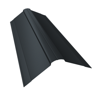 GL Планка конька фигурного, 150х150 мм 0.45 мм, Drap TX, RAL 7016, L=2000 мм