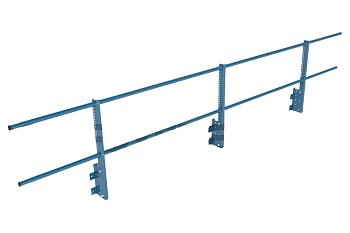 Ограждение кровельное на парапет Roofsystems Econom, H=600 мм RAL 5015, L=3000 мм