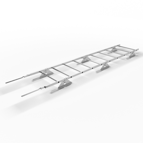Лестница кровельная для композитной черепицы Roofsystems Prestige 400 композит, L=3000 мм zinc