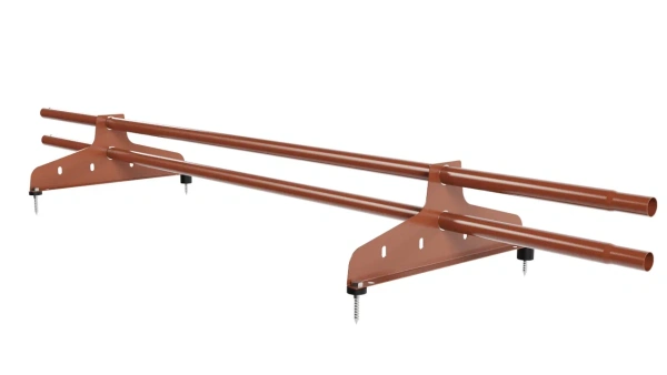 Снегозадержатель универсальный NewLine L=1500 мм, 2 опоры, 2 трубы круг Ø25 мм RAL 8004