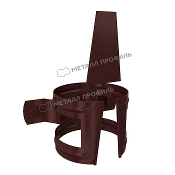 Держатель трубы на дерево Ø100 мм Металл Профиль Foramina, PUR, RAL 8017