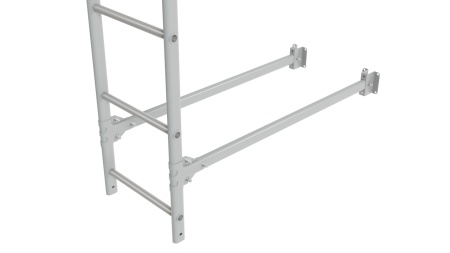 Фасадная лестница Borge, нижняя секция, L=1800 мм RAL 9006