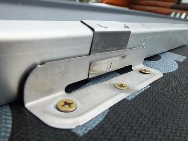 GL кляммер кровельный скользящий нержавейка, 25 мм