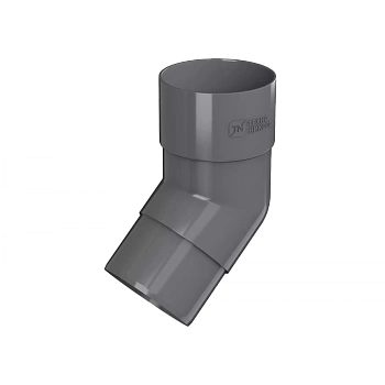Колено трубы 108°, Технониколь пвх, стандарт Ø 82 мм, цвет: серый