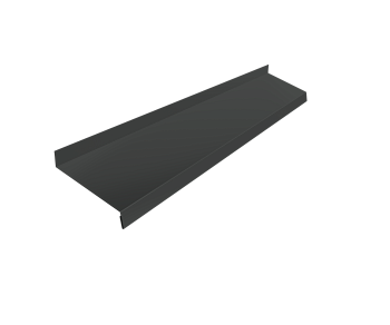 Отлив простой GL, 150 мм 0.5 мм, Velur X, RAL 7016, L= 3000 мм