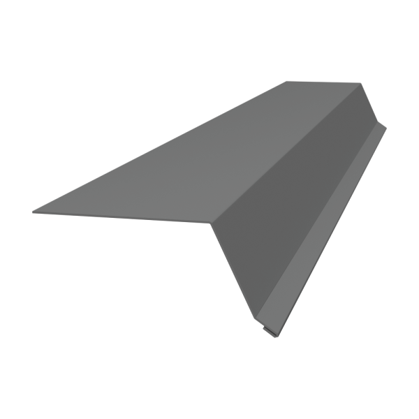 GL Планка капельник, 100х55 мм 0.5 мм, Satin, RAL 9006, L=3000 мм