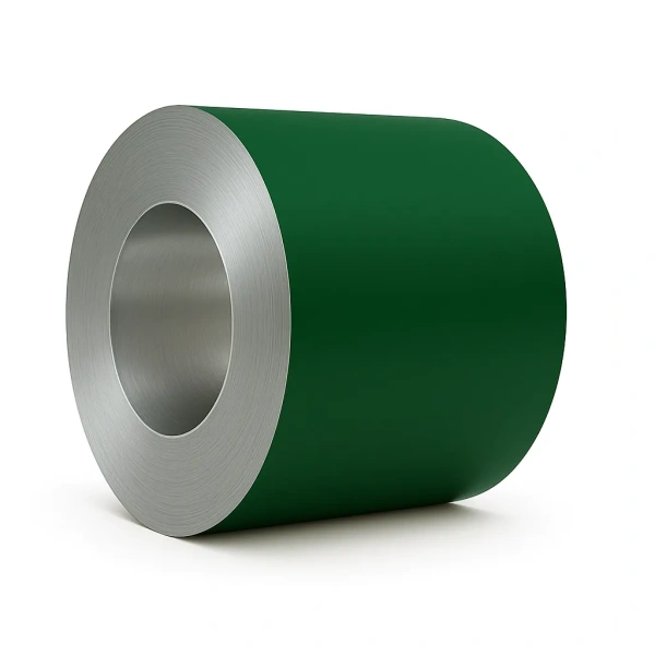 Штрипс НЛМК 625 мм, премиум 0.5 мм, PU Matt, Zn 275 г/м², RAL 6005