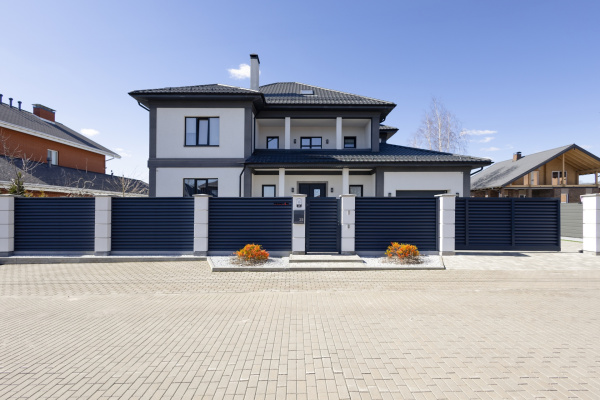 Ламель для забора жалюзи, Milan, 0.45 мм, Drap TX, RAL 9005