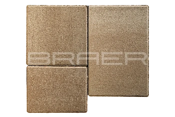 Тротуарная плитка Braer Старый город Венусбергер 40 мм 120x160, 160x160, 240x160 мм, прямоугольная, цвет: Color Mix Миндаль