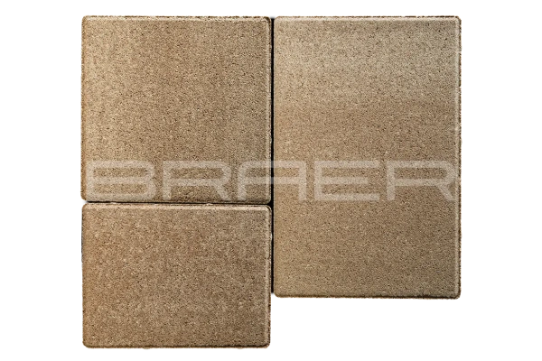 Тротуарная плитка Braer Старый город Венусбергер 40 мм 120x160, 160x160, 240x160 мм, прямоугольная, цвет: Color Mix Миндаль