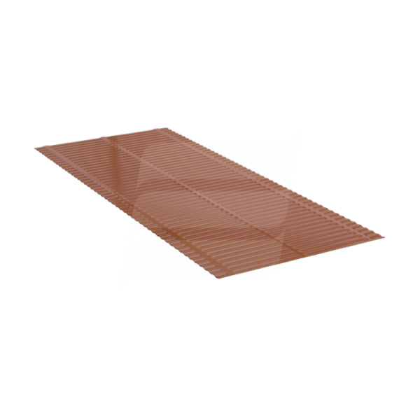 Eurovent VALLEY Q Ребристый желобок ендовы 500 х 2000 мм, цвет: коричневый