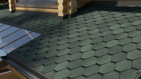 Битумная черепица Tegola Business Unica, Veneto цвет: Verde 474, 2.86 м² / уп.