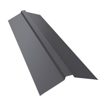 GL Планка конька прямоугольного, 115х30х115 мм 0.4 мм, PE, RAL 7004, L=3000 мм